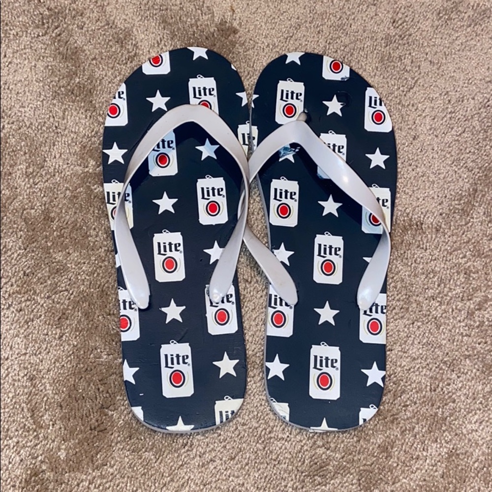 Miller Lite sandals size 10.5 men’s